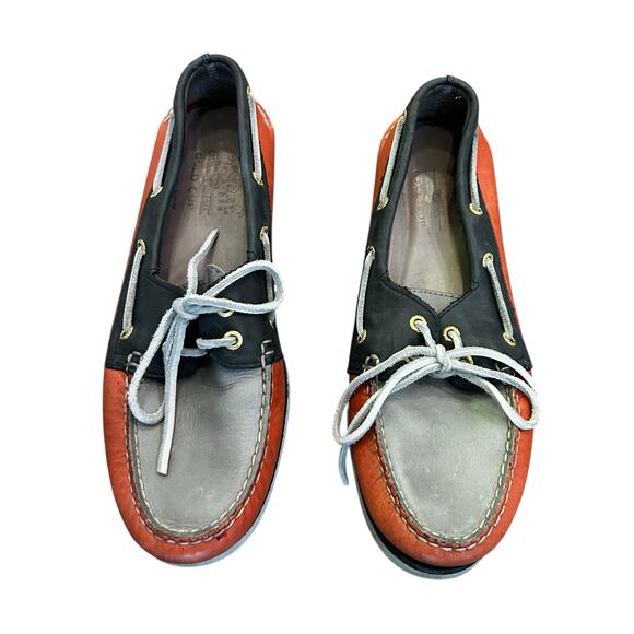 Sperry Men’s Gold Cup Leather Maine Tri-Tone Boat Shoe Size 10 - Picture 1 of 7